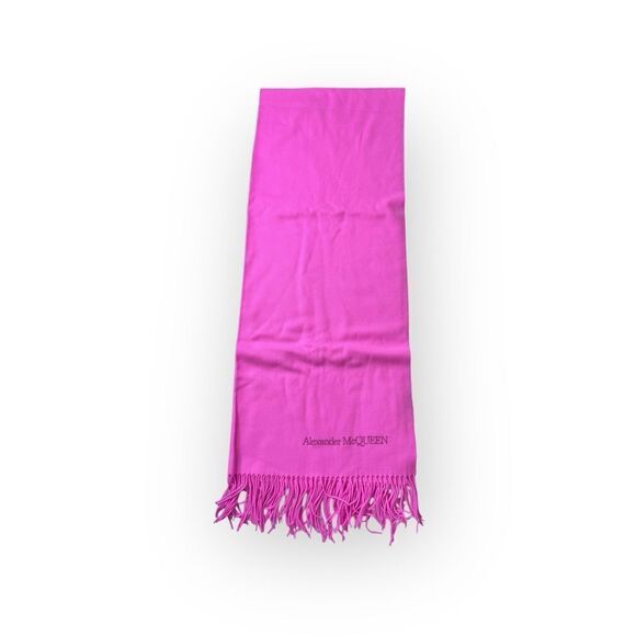 NWT Alexander McQueen Cashmere Fringe Scarf - Picture 4 of 4